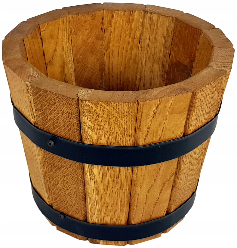 SMALL OAK FLOWER POT