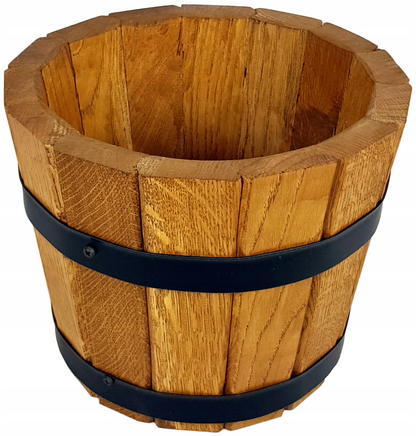 SMALL OAK FLOWER POT