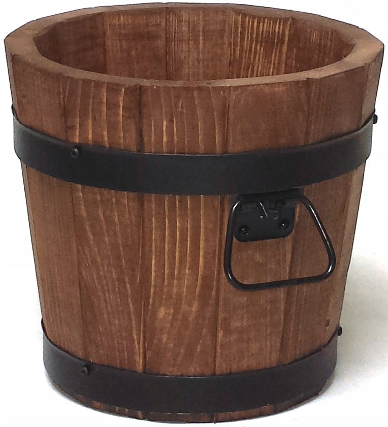 WOODEN GARDEN POT