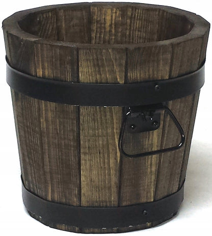 WOODEN GARDEN POT