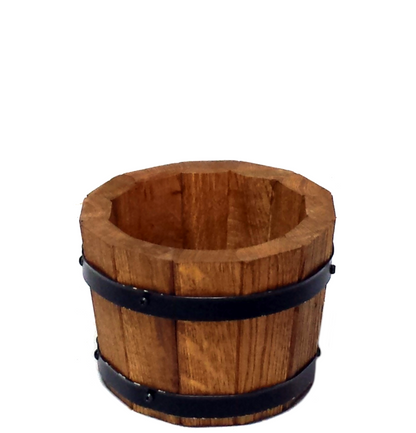 SMALL OAK FLOWER POT