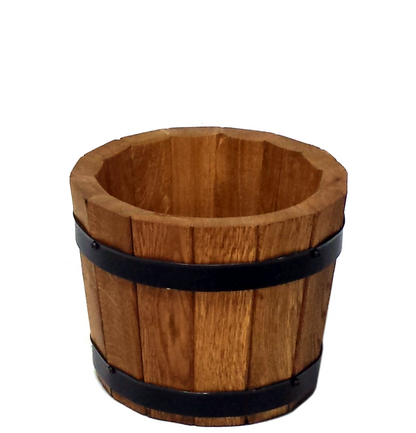 SMALL OAK FLOWER POT