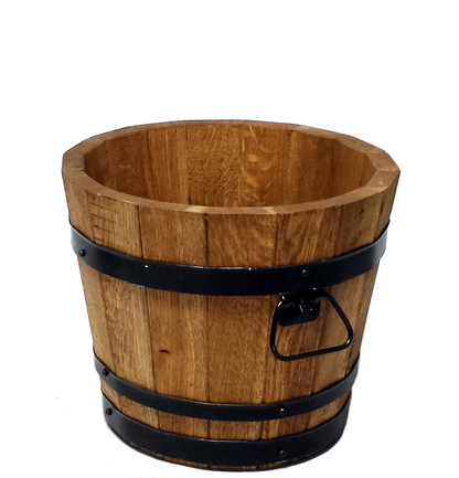 LARGE OAK FLOWER POT