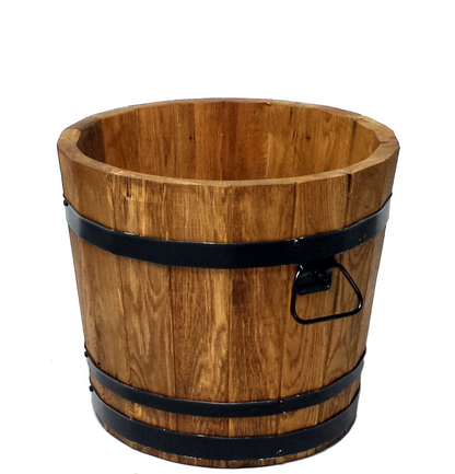 LARGE OAK FLOWER POT