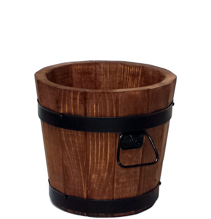 WOODEN GARDEN POT