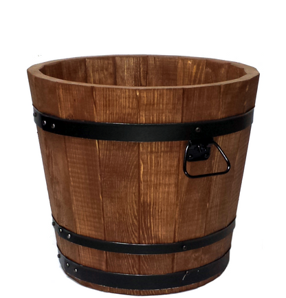 WOODEN GARDEN POT